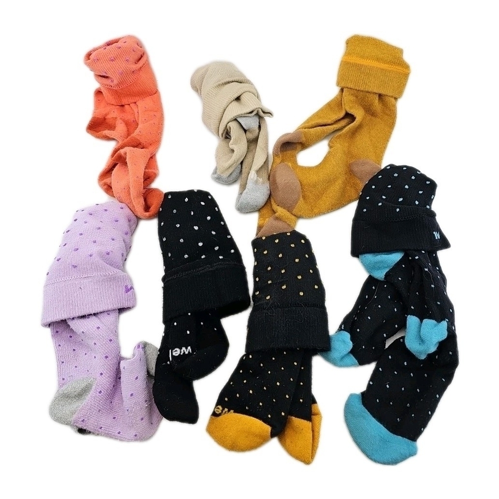 7 Pairs Of Wellow compression Socks Various Colors
